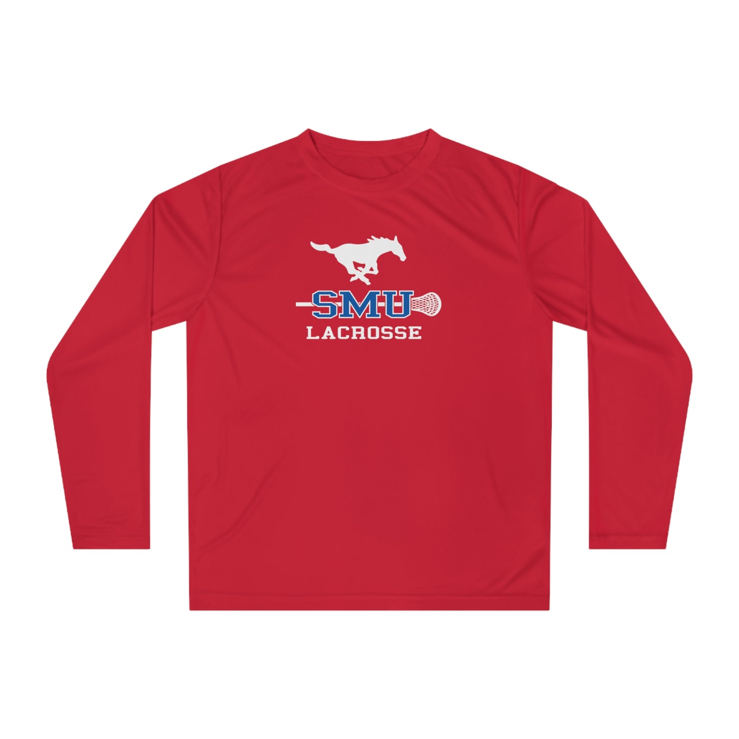 Adult SMU Lacrosse Performance Long Sleeve Shirt