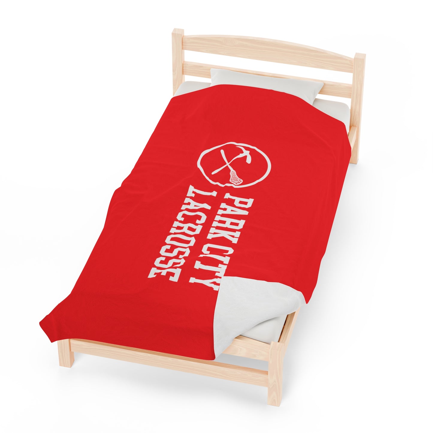 PCHS Girls Lacrosse Velveteen Plush Blanket (60" x 80")