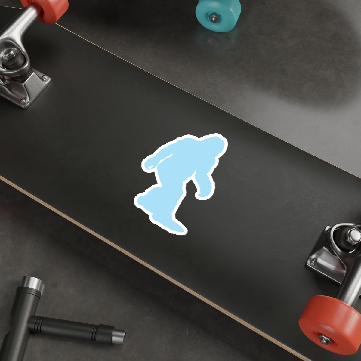 Sasquatch Lacrosse Die Cut Sticker