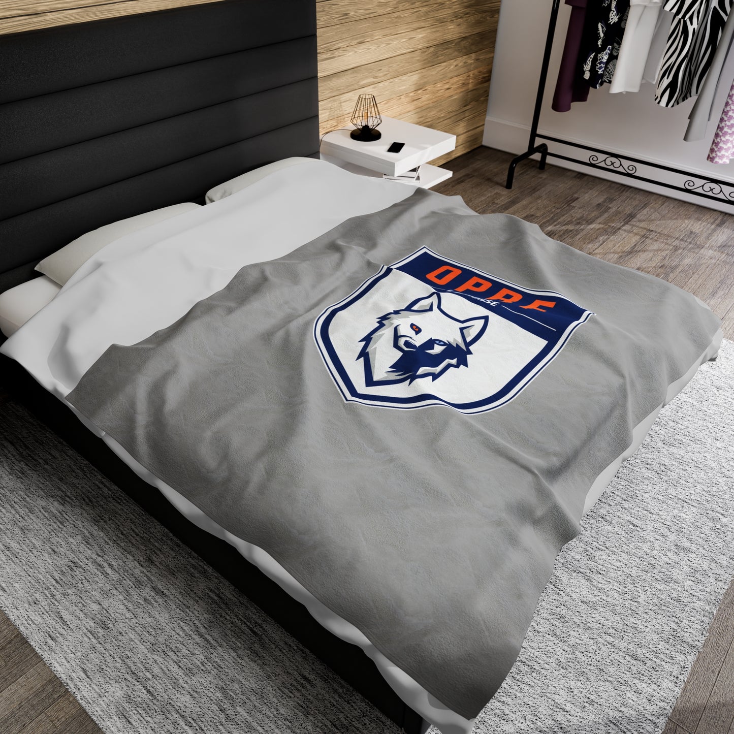 OPRF Girls Lacrosse Velveteen Plush Blanket (60" x 80")
