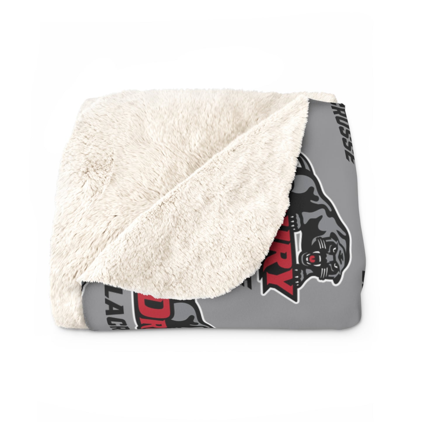 Drury Lacrosse Sherpa Fleece Blanket