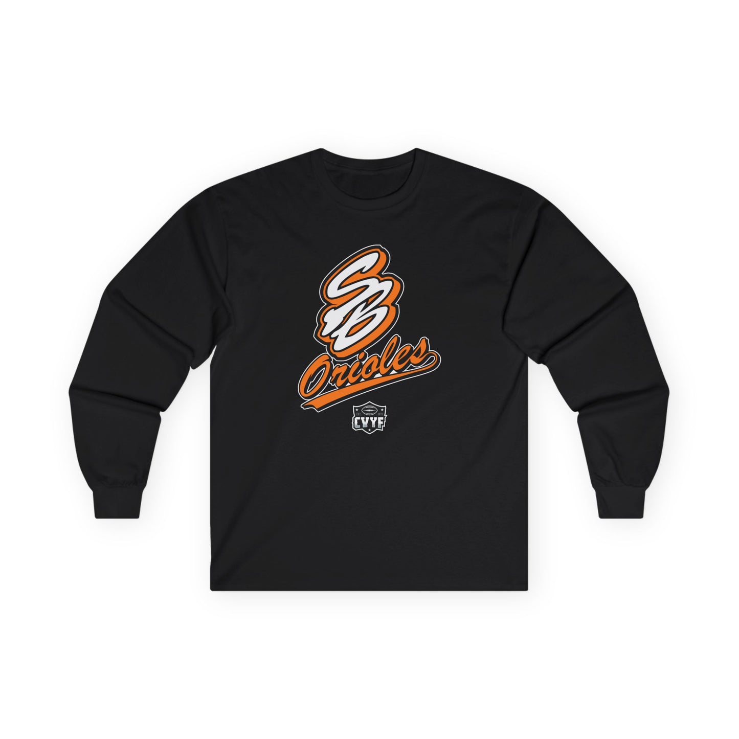 Adult Orioles Gildan Ultra Cotton Long Sleeve