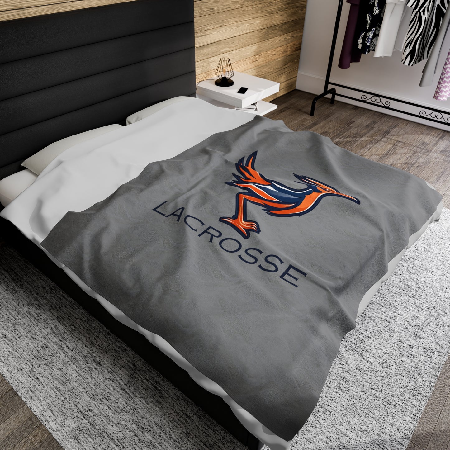 UTSA Lacrosse Velveteen Plush Blanket (60" x 80")