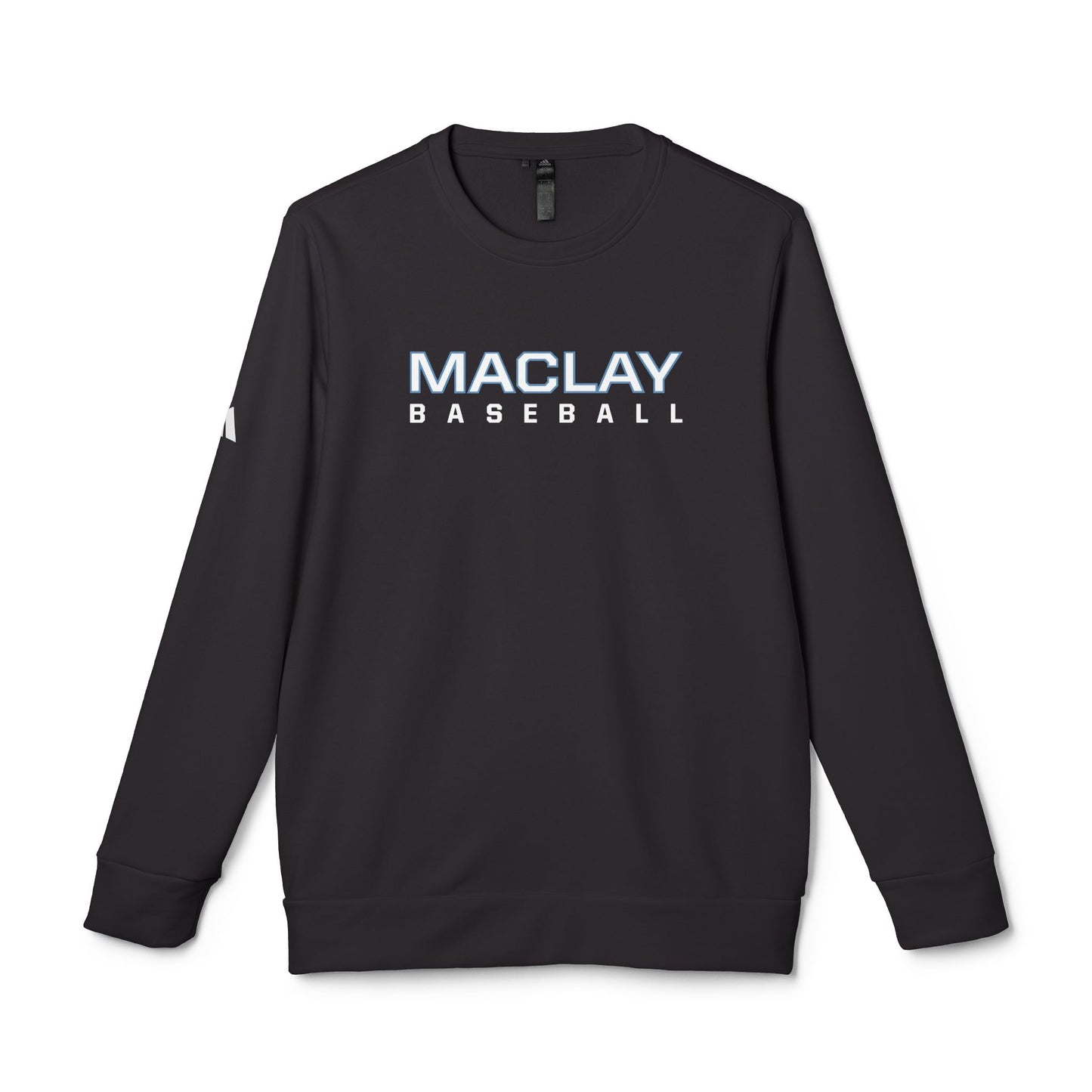 Adult Adidas Maclay Baseball Fleece Crewneck Sweatshirt