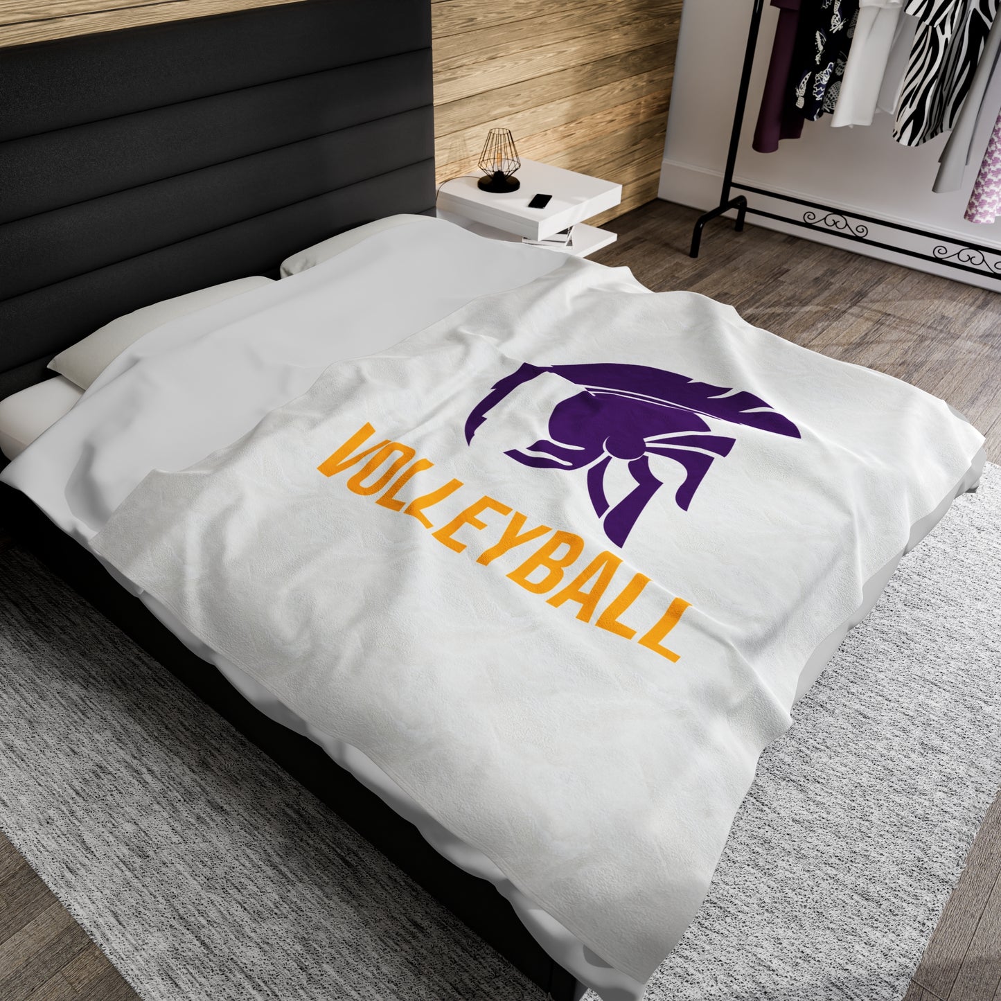 Whitehall Volleyball Velveteen Plush Blanket (60" x 80")