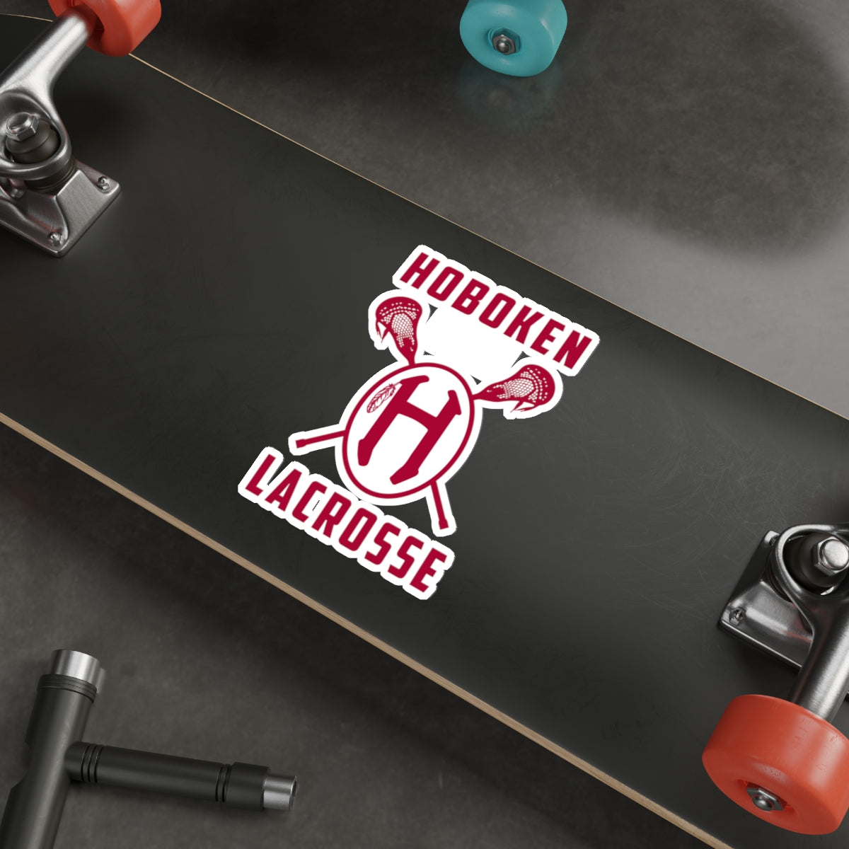 Hoboken Lacrosse Die-Cut Sticker