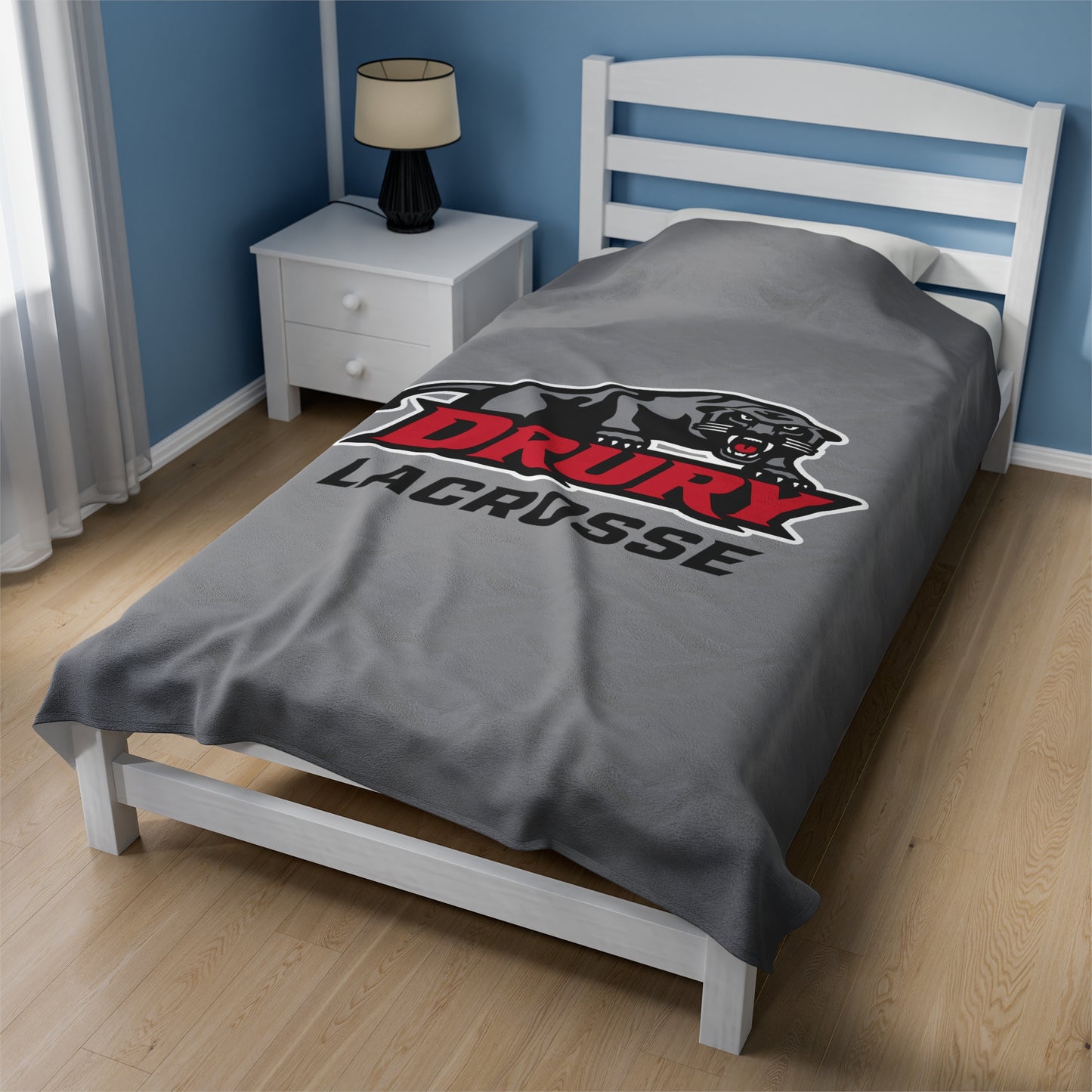 Drury Lacrosse Velveteen Plush Blanket (60" x 80")