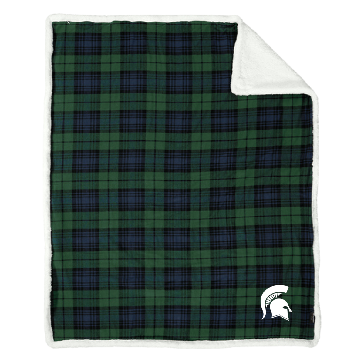 Skyline Spartans Lacrosse Port Authority Flannel Sherpa Blanket