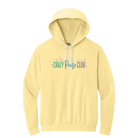 Adult Crazy Praise Club Comfort Colors Lightweight Hoodie