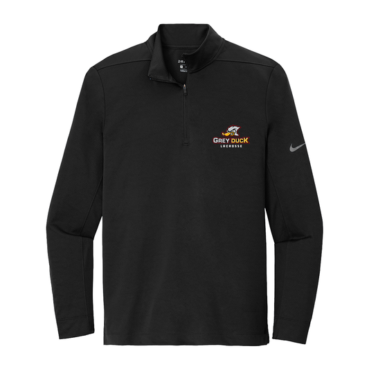 Adult Grey Duck Lacrosse Nike Dry 1/2 Zip Cover Up