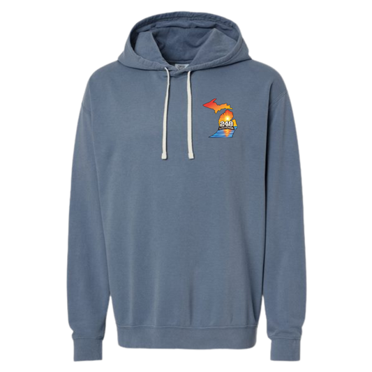 Adult 248 Lacrosse Comfort Colors Lightweight Hoodie