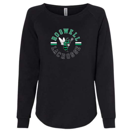 Women's Jr Hornets Lacrosse ITC Wave Wash Crewneck Sweatshirt