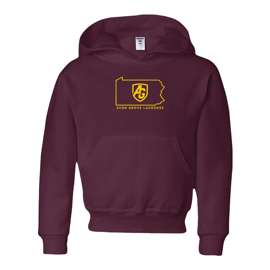 Youth AGL NuBlend Jerzees Hooded Sweatshirt