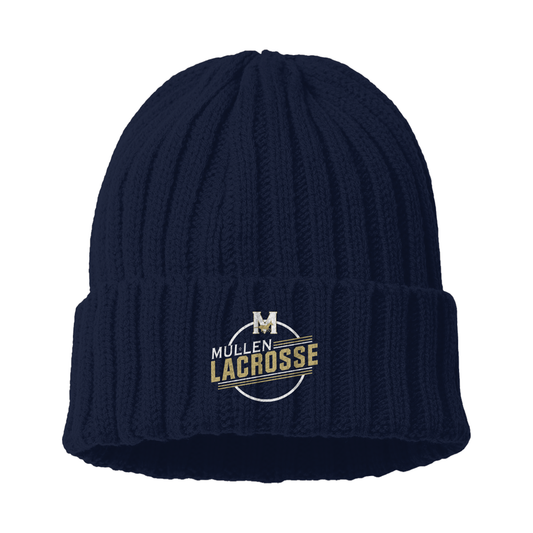 Mullen Lacrosse Atlantis Cable Knit Cuffed Beanie