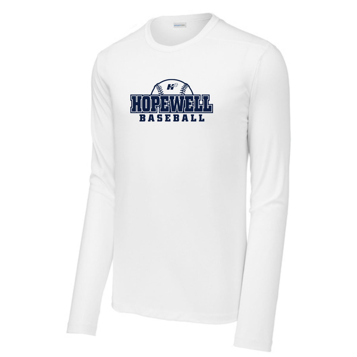 Adult Hopewell Baseball Sport-Tek Posi UV Pro LS Tee