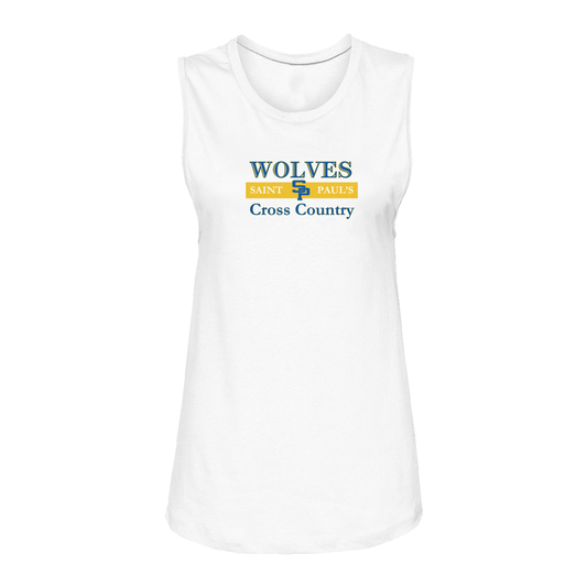 Women's Saint Paul's Cross Country Bella + Canvas Jersey Muscle Tank
