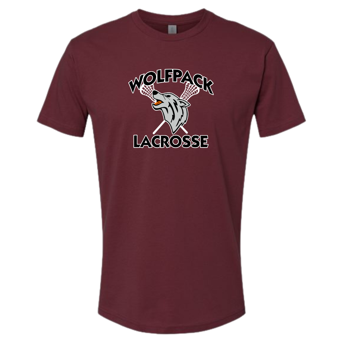 Adult Wolfpack Lacrosse Next Level Cotton T-Shirt