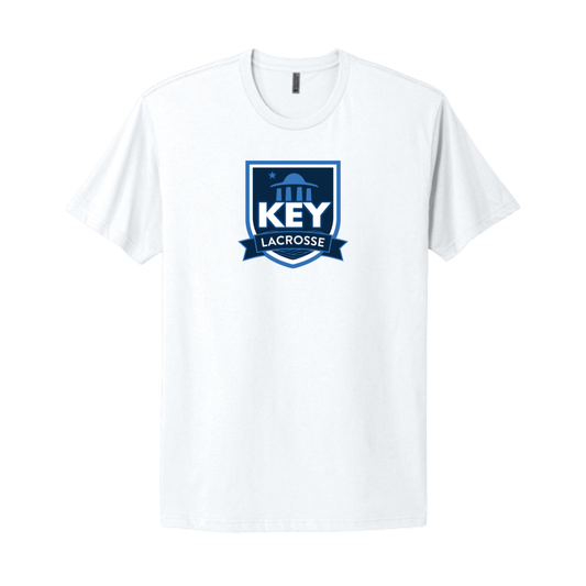 Adult Key Lacrosse Next Level Cotton T-Shirt