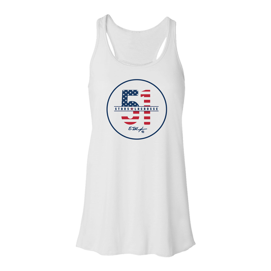 Women's 51 Stars Flowy Racerback Tank