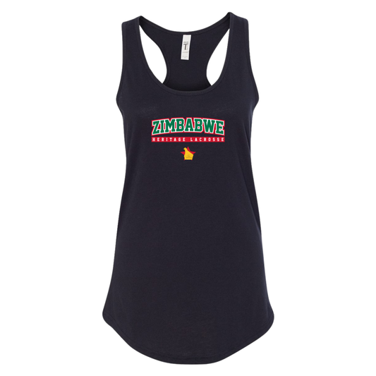 Women's Zimbabwe Lacrosse Ideal Racerback Tank
