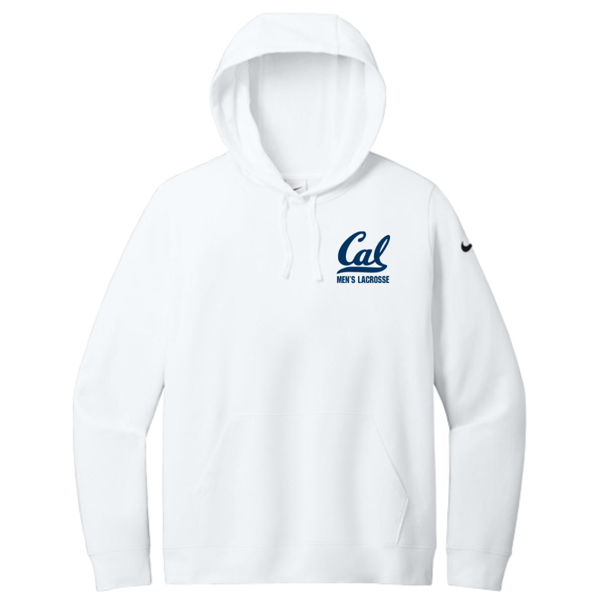 Women Cal Men's Lacrosse Nike Club Fleece Sleeve Swoosh Pullover Hoodie