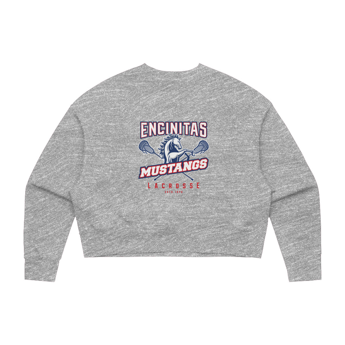 Women's Encinitas Mustangs Lacrosse AS Colour Oversized Crew