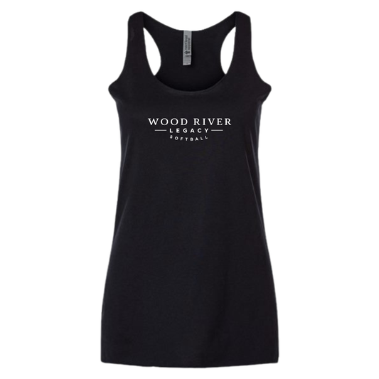 Women's Wood River Legacy Softball Next Level Racerback Tank Top