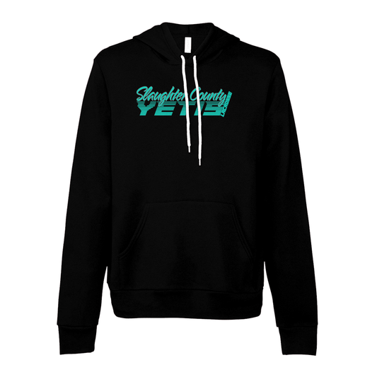 Adult Slaughter County Yetis Lacrosse Bella + Canvas Sponge Fleece Pullover Hoodie