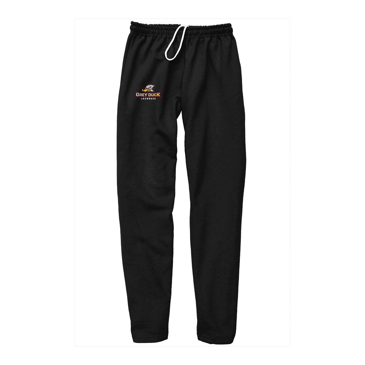 Adult Grey Duck Lacrosse Gildan Relaxed Sweatpants