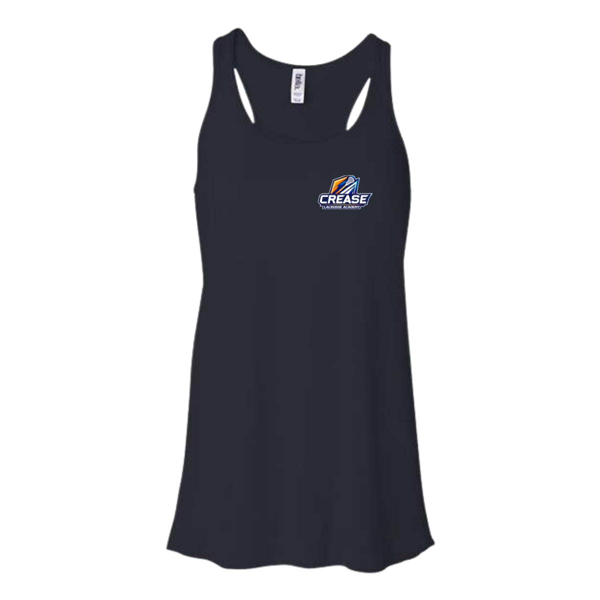 Women's Crease Lacrosse Academy Bella + Canvas Flowy Racerback Tank