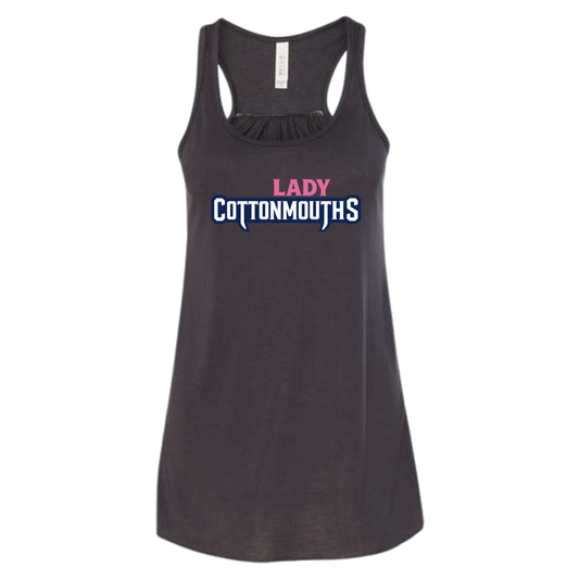Women's Lady Cottonmouths 12U Bella + Canvas Flowy Racerback Tank