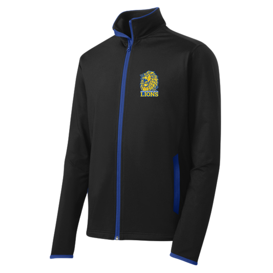 Adult Lions Sport-Tek Sport-Wick Stretch Full-Zip Jacket