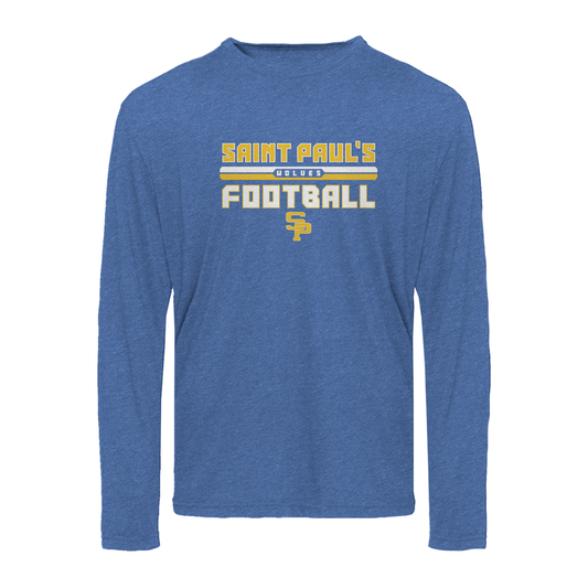 Adult Saint Paul's Football Next Level Triblend Long Sleeve