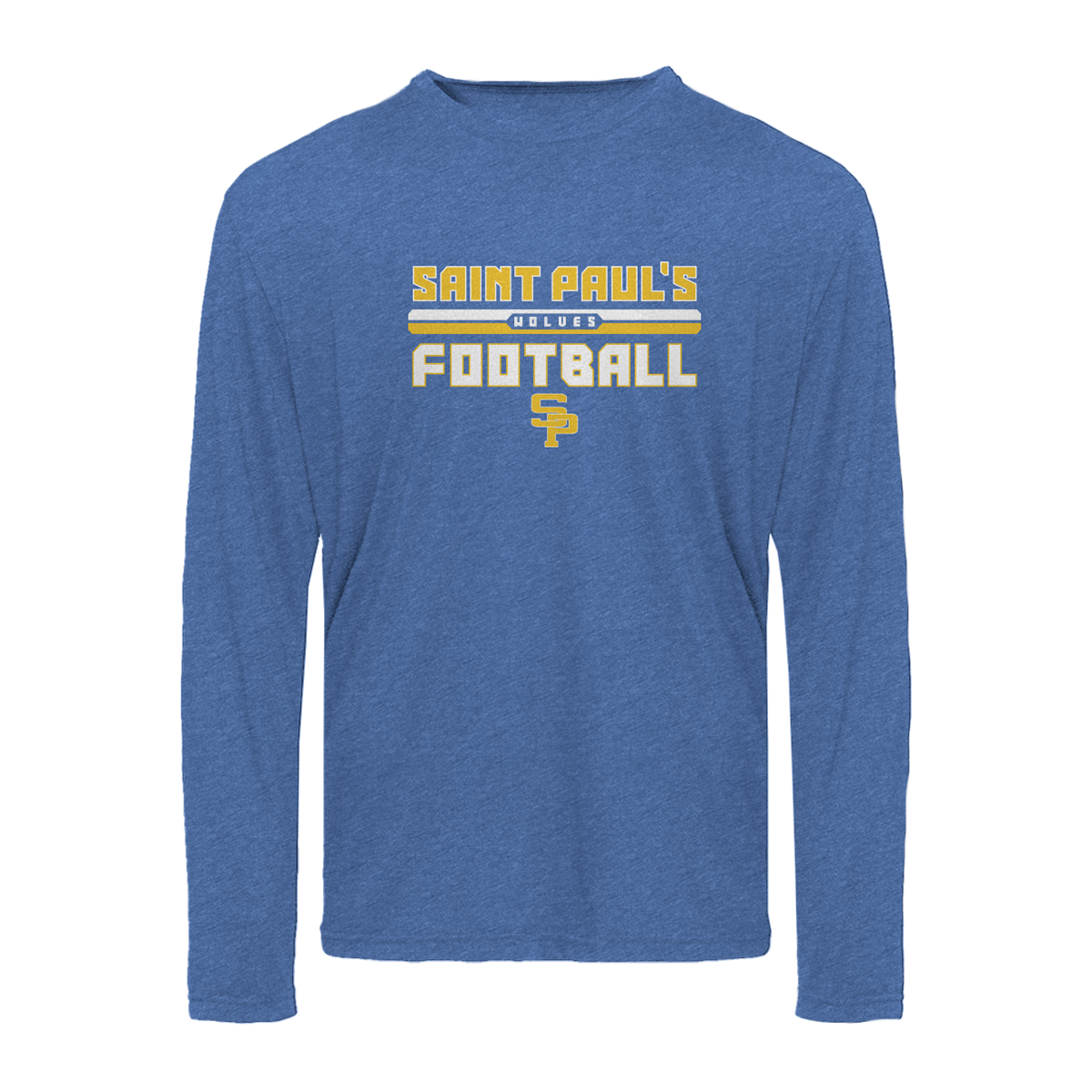 Adult Saint Paul's Football Next Level Triblend Long Sleeve