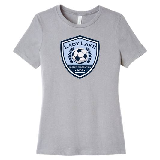Women’s Lady Lake Soccer Association Bella + Canvas Relaxed Jersey T-Shirt