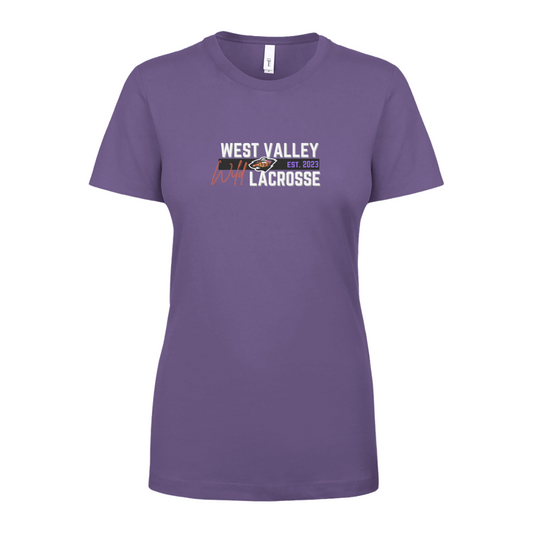 Women's WVW Lacrosse Next Level Ideal Crew T-Shirt