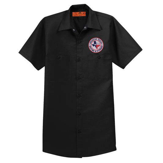 Adult Greater Texas Moving & Storage Red Kap Industrial SS Work Shirt