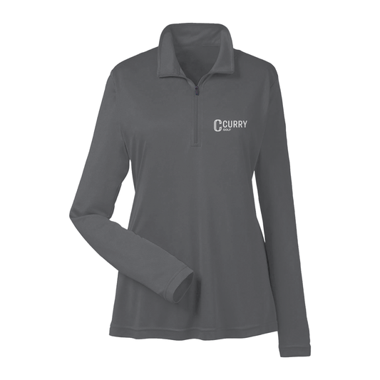 Women's Curry College Golf Team 365 Zone Performance Quarter-Zip