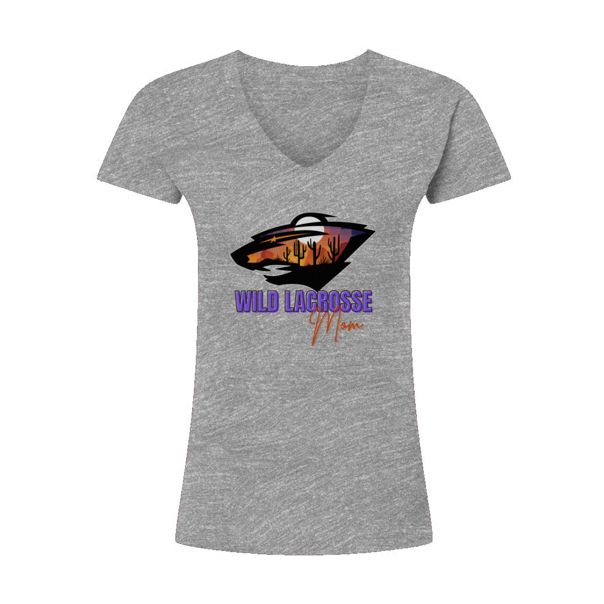 Women's WVW Lacrosse Tultex V-Neck T-Shirt