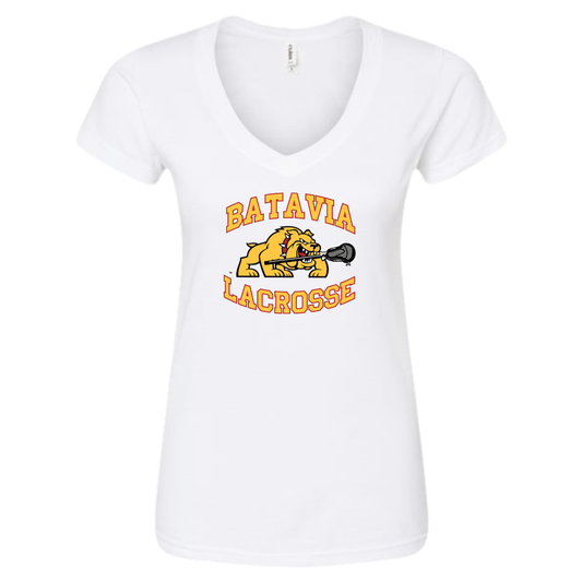 Women's Batavia Lacrosse Tultex V-Neck T-Shirt
