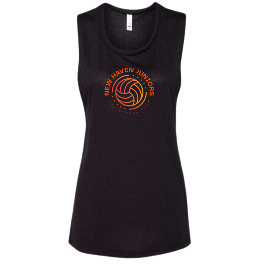 Women's New Haven Volleyball Bella + Canvas Flowy Scoop Muscle Tank