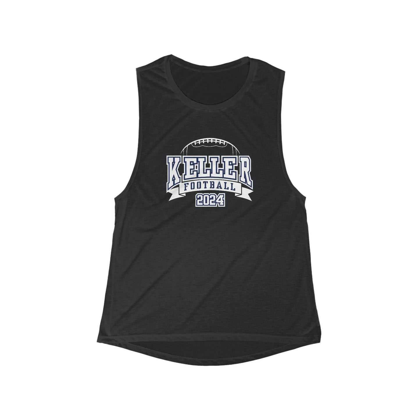 Women's Keller Football Flowy Scoop Muscle Tank