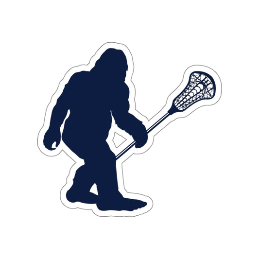 Sasquatch Lacrosse Die Cut Sticker