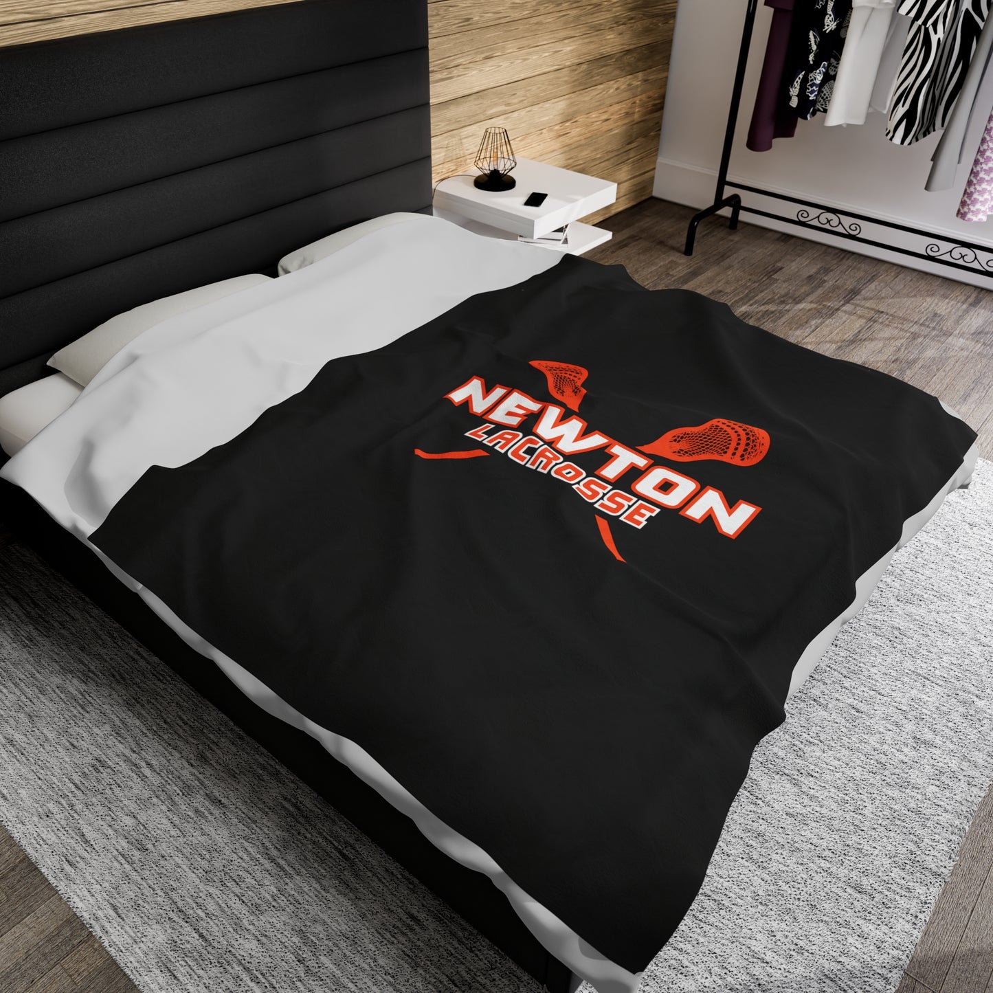 Newton Lacrosse Velveteen Plush Blanket (60" x 80")