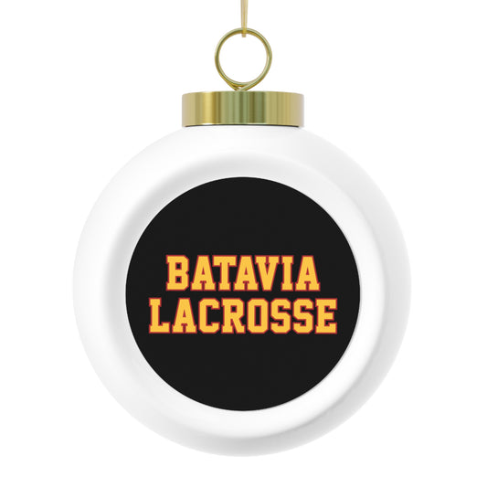 Batavia Lacrosse Christmas Ball Ornament