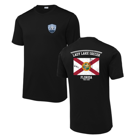 Adult Lady Lake Soccer Association Sport-Tek Posi-UV Pro Tee