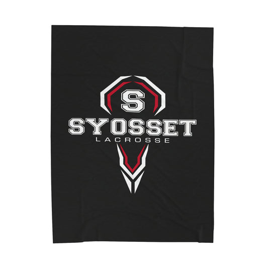 Syosset Lacrosse Velveteen Plush Blanket (60"x80")