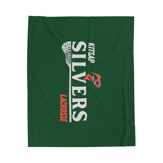 Kitsap Lacrosse Velveteen Plush Blanket