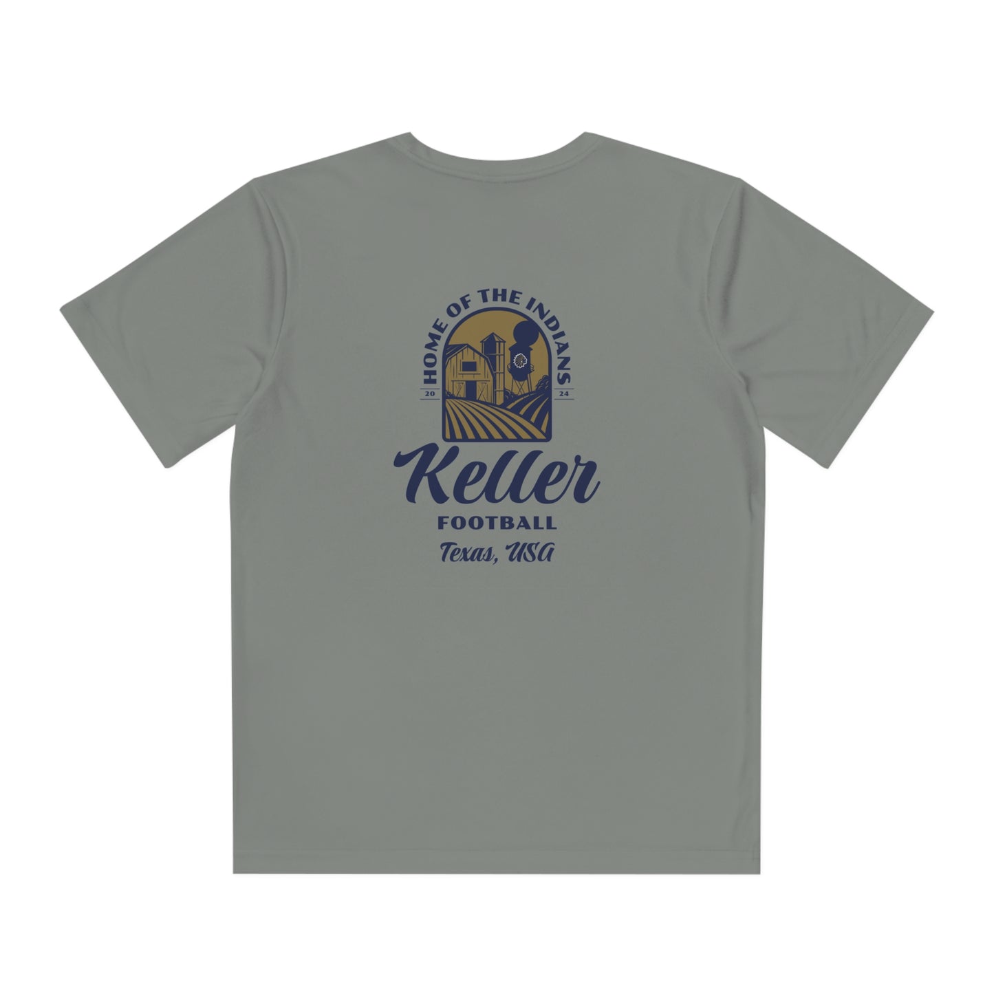 Youth Keller Football Sport-Tek Performance T-Shirt