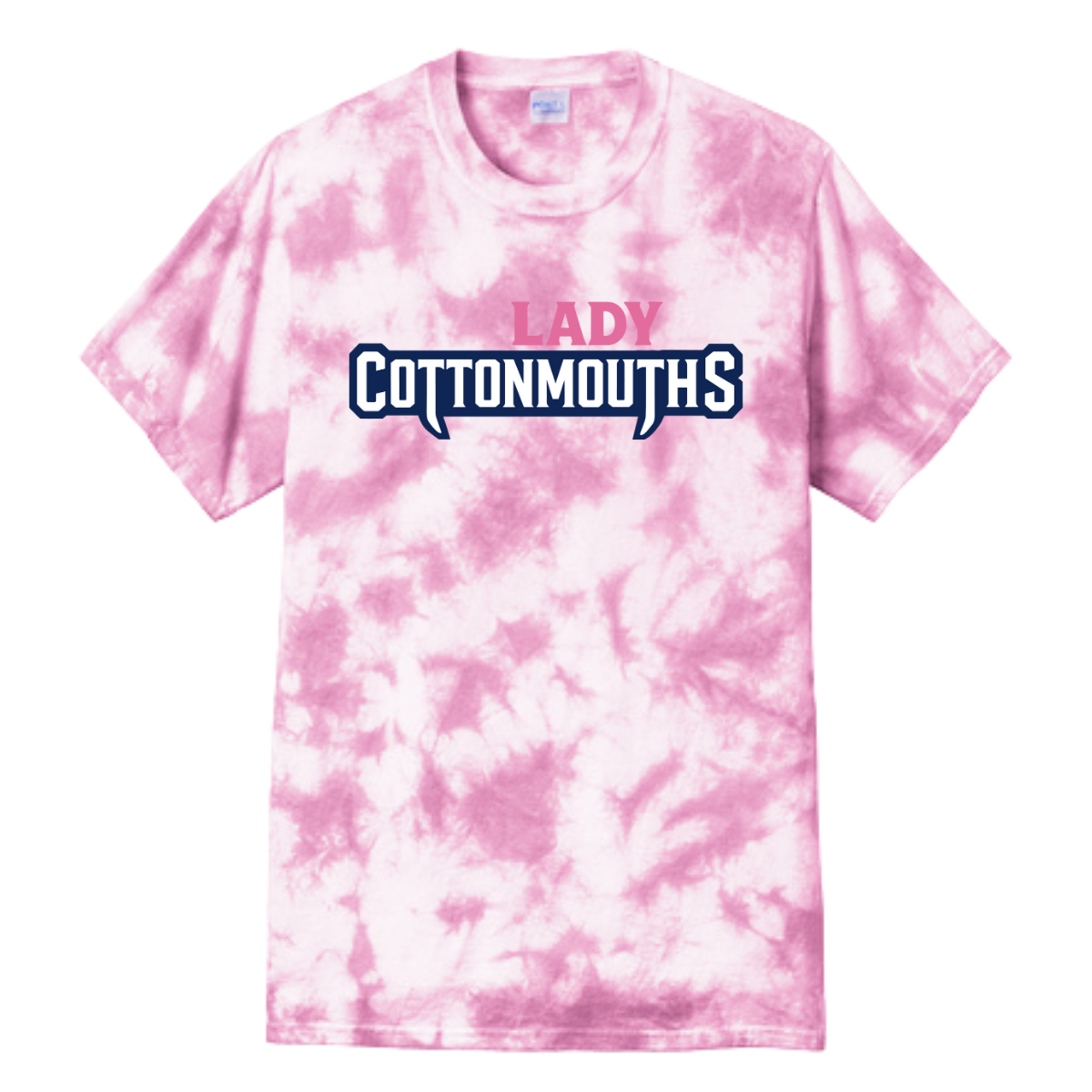 Adult Lady Cottonmouths 12U Port & Company Crystal Tie-Dye T-Shirt
